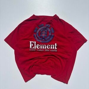 Vintage Red Element Skateboarding T-Shirt